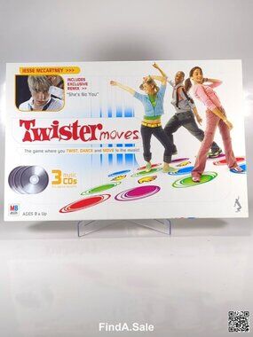 Twister Moves Dance Game with 3 Music CDs, Milton Bradley 2005
